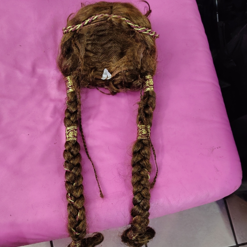Elegant Brown Braided Hairpiece